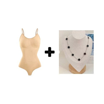 Combo de Collar 7 VC y Body Reductor Beige