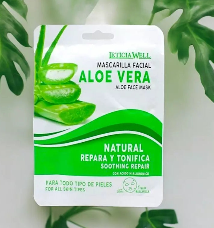 Mascarilla Facial con Aloe Vera